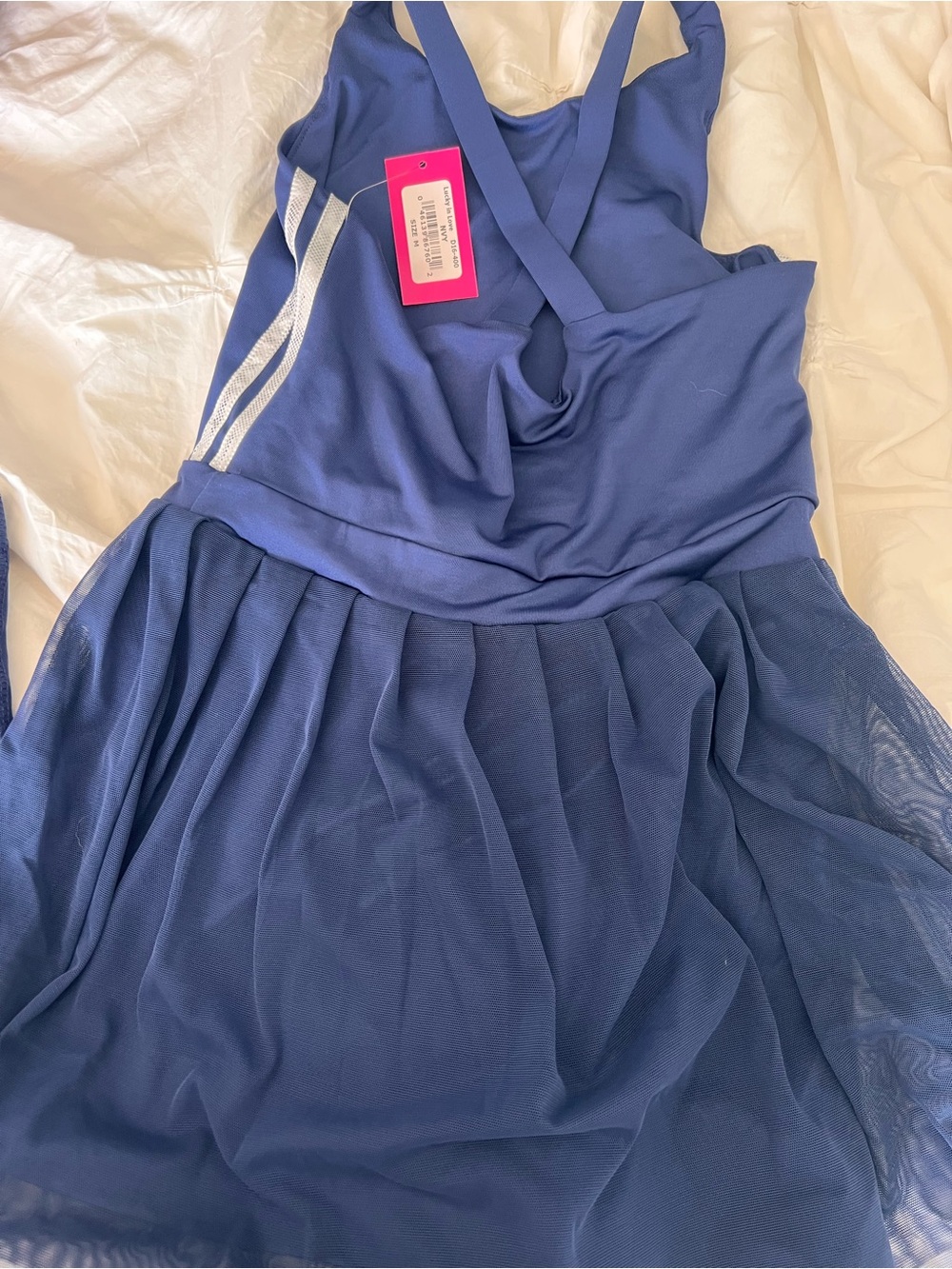 Lucky in Love Navy Tennis Dress with Removable Shorts Girls Size M (10/12) NWT